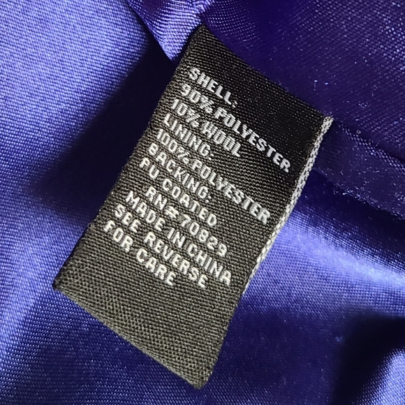 Rue 21 grey wool short classic pea coat L - Picture 3 of 4